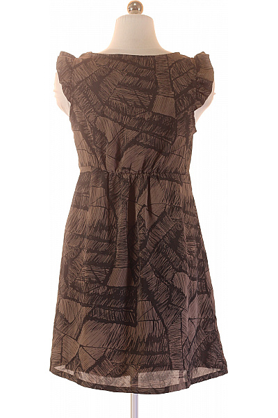 Ichi šaty bez rukávů letní hnědé s potiskem Velikost S | Ichi | obrázek 3