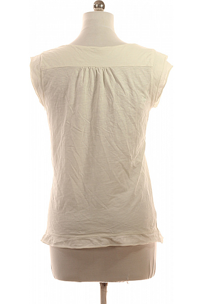 dámské tričko bílé bez rukávů s výšivkou Vel. M | Unimoda | obrázek 3