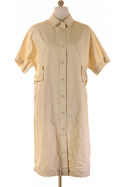 MANGO Dámské bavlněné šaty košilové pastelové s kapsami Velikost XS | MANGO | obrázek 2