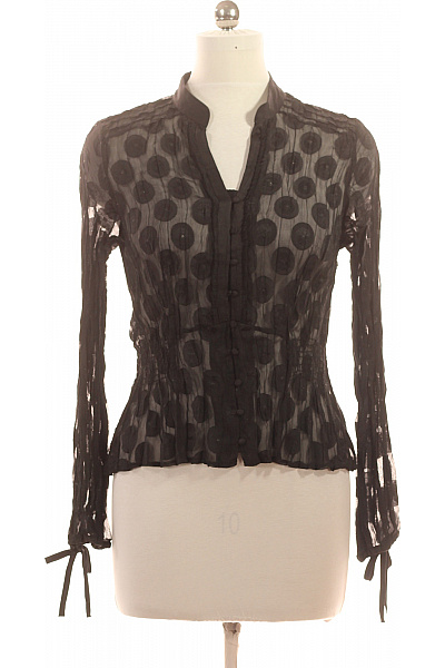 Marks & Spencer dámská košile s dlouhým rukávem puntíkovaná průhledná elegantní Velikost EU M | Marks & Spencer | obrázek 2