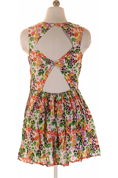 River Island Dámské šaty bez rukávů květované letní volnočasové bavlněné Vel. 34 | River Island | obrázek 3