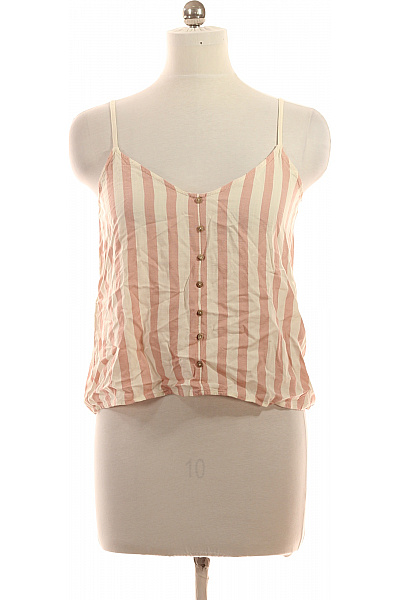 ONLY dámské tílko pruhované růžové bez rukávů Velikost 38 | ONLY | obrázek 2