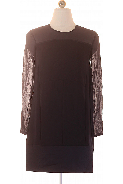 The Kooples Černé šaty s dlouhým rukávem elegantní Vel. XS | The Kooples | obrázek 2