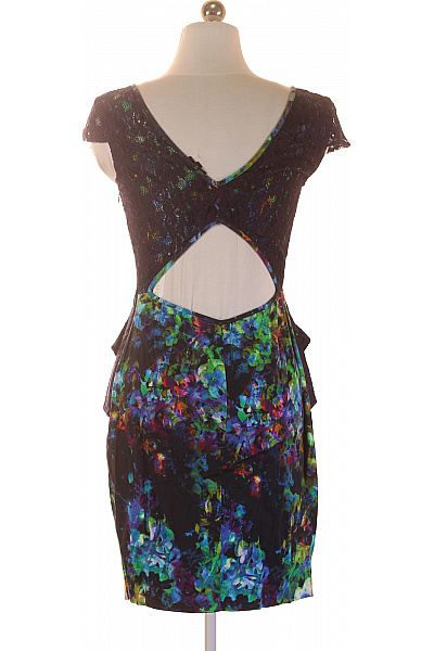 River Island Dámské šaty květované krajkové elegantní koktejlové krátké Vel. 36 | River Island | obrázek 2