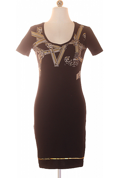 VERSACE šaty tričkové krátký rukáv černé Vel. XS | VERSACE | obrázek 2