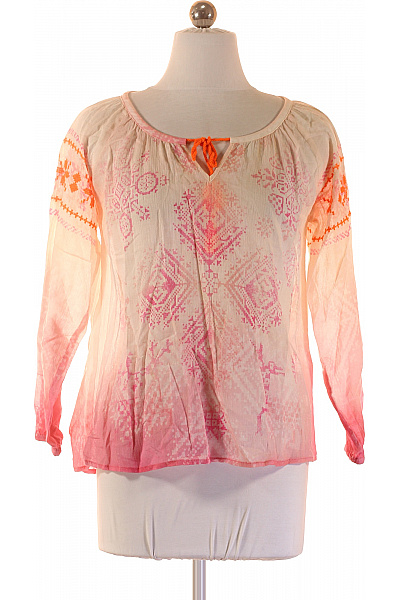 Grace Dámská bavlněná halenka s dlouhým rukávem a potiskem růžová Velikost S | Grace | obrázek 2