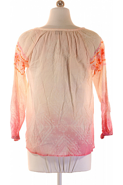 Grace Dámská bavlněná halenka s dlouhým rukávem a potiskem růžová Velikost S | Grace | obrázek 3