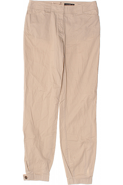 COMMA Dámské bavlněné kalhoty volnočasové béžové rovné Vel. 36 | COMMA | obrázek 2