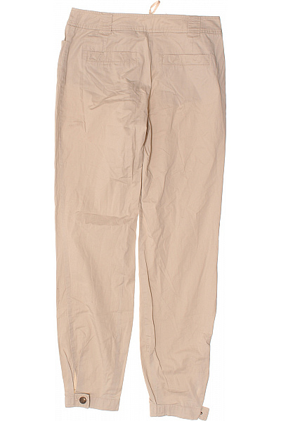 COMMA Dámské bavlněné kalhoty volnočasové béžové rovné Vel. 36 | COMMA | obrázek 3