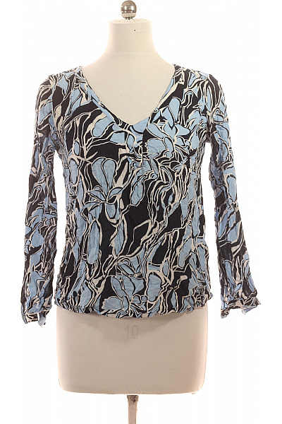 Kaffe Dámská halenka s dlouhým rukávem a potiskem květinová modrá černá Vel. EU 38 | Kaffe | obrázek 2