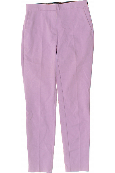 ZARA Dámské elegantní fialové kalhoty s kapsami rovné Velikost xs | ZARA | obrázek 2