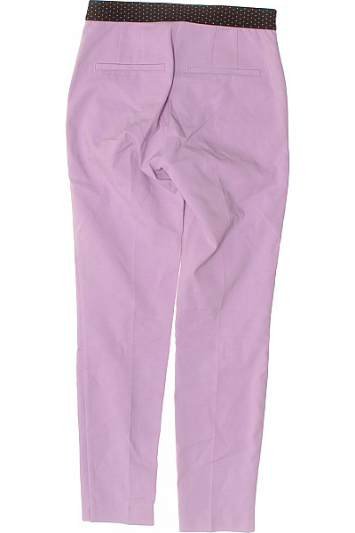 ZARA Dámské elegantní fialové kalhoty s kapsami rovné Velikost xs | ZARA | obrázek 3
