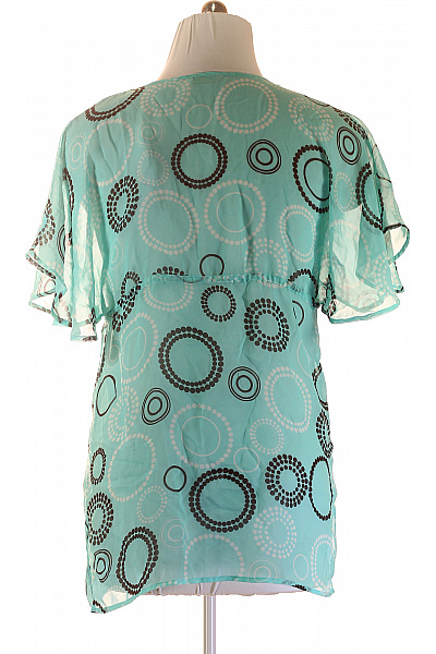 Marks & Spencer dámské šaty s krátkým rukávem letní volnočasové kruhy šifonové Vel. EU L | Marks & Spencer | obrázek 3