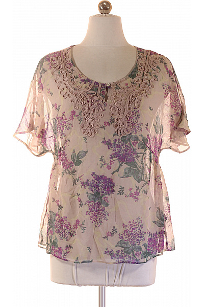 INDIGO Dámská halenka s krátkým rukávem a květinovým potiskem Vel. UK 8 | INDIGO | obrázek 2