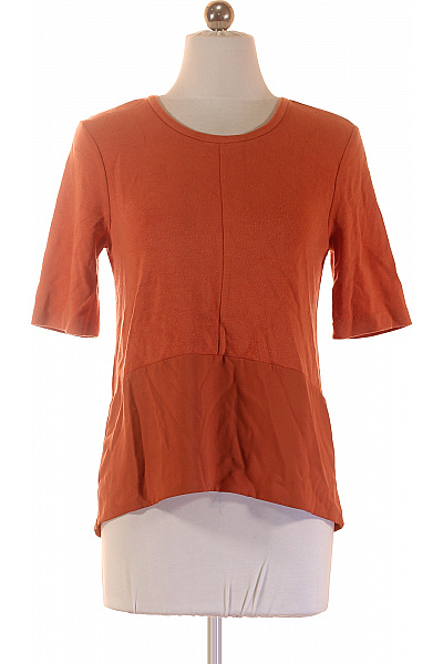 ANN TAYLOR oranžová halenka s krátkým rukávem z rayonové látky Vel. XS | ANN TAYLOR | obrázek 2