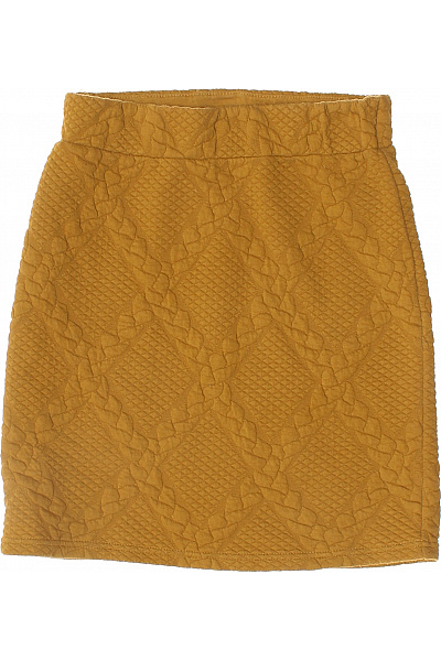 VILA Dámská žlutá Prošívaná Mini Sukně Vel. S