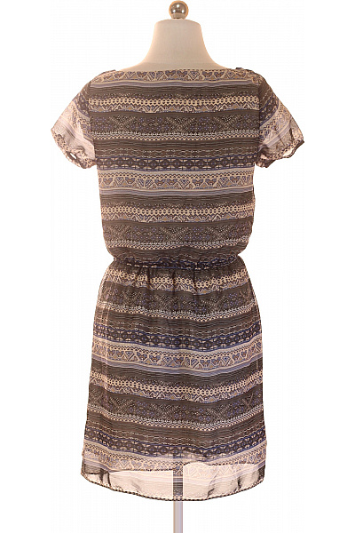 PIECES šaty s krátkým rukávem boho vzorované letní Vel. XS | PIECES | obrázek 3