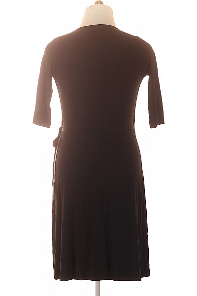 InWear Černé zavinovací šaty s krátkým rukávem elegantní Vel. L | InWear | obrázek 3
