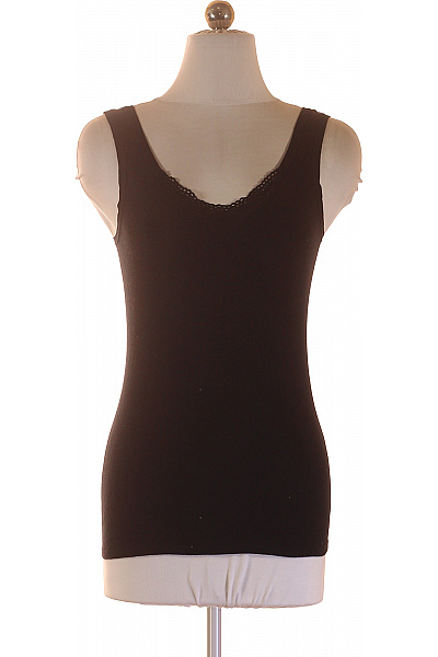 dámské tílko černé krajka basic bez rukávů Vel. XS | Unimoda | obrázek 2