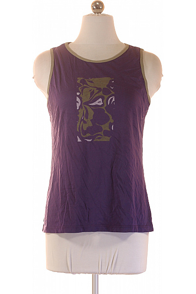 schiesser Dámské tričko bez rukávů fialové s potiskem bavlna modal Vel. S | schiesser | obrázek 2
