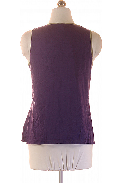 schiesser Dámské tričko bez rukávů fialové s potiskem bavlna modal Vel. S | schiesser | obrázek 3