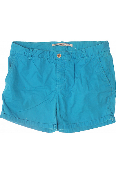 ZARA Dámské Kraťasy Volnočasové Modré S Kapsami Velikost 38