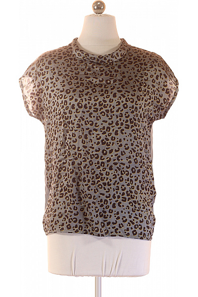 MORE & MORE Dámská Halenka Krátký Rukáv Vzorovaná Viskóza Vel. DE 34