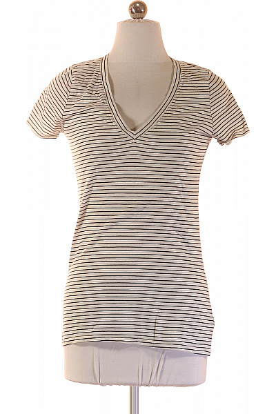 Gap Dámské Tričko S Krátkým Rukávem Pruhované Basic Vel. XS