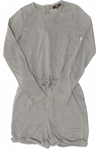 Missguided šedý Dámský Overal S Dlouhým Rukávem A šňůrkou Velikost EU 36