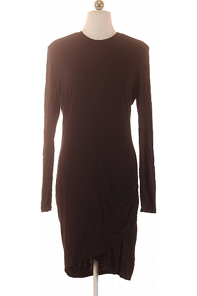 IVYREVEL Dámské šaty S Dlouhým Rukávem černé Volnočasové Jednoduché Vel. M