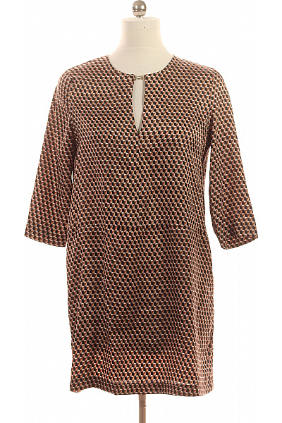 MANGO dámské šaty s dlouhým rukávem geometrické volnočasové Vel. M | MANGO | obrázek 2