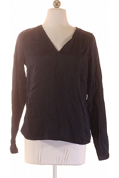 VILA Dámská halenka s dlouhým rukávem a výstřihem do V černé Velikost XS | VILA | obrázek 2