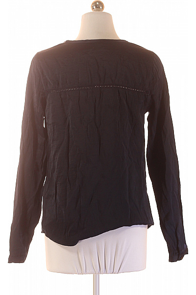 VILA Dámská halenka s dlouhým rukávem a výstřihem do V černé Velikost XS | VILA | obrázek 3