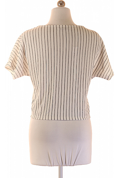 ZARA Dámská pruhovaná halenka s krátkým rukávem a výstřihem do V Vel. S | ZARA | obrázek 3