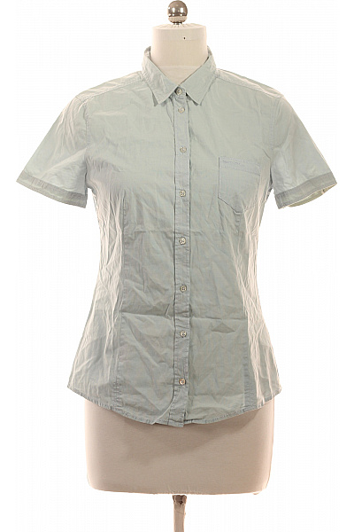 Marc O´Polo Dámská bavlněná košile s krátkým rukávem světle modrá elegantní slim fit Vel. 40 | Marc O´Polo | obrázek 2