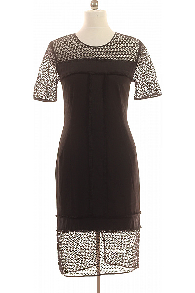 By Malene Birger černé krajkové elegantní koktejlové pouzdrové šaty Velikost 40 | By Malene Birger | obrázek 2
