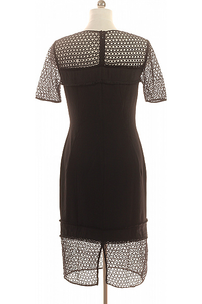 By Malene Birger černé krajkové elegantní koktejlové pouzdrové šaty Velikost 40 | By Malene Birger | obrázek 3