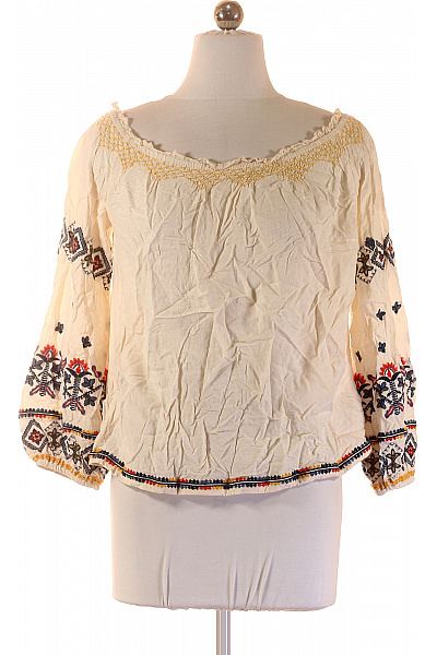 Pepe Jeans Dámská halenka s dlouhým rukávem béžová vyšívaná boho Velikost XS | Pepe Jeans | obrázek 2