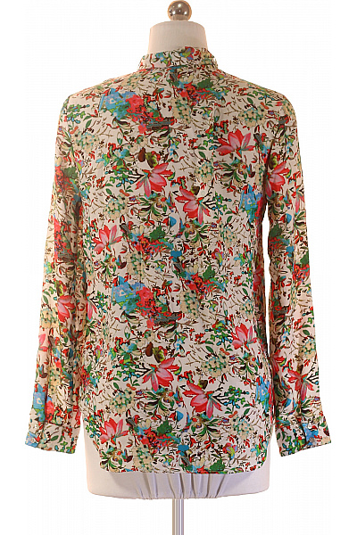 ZARA Dámská košile s dlouhým rukávem a mašlí květinová vzorovaná Vel. XS | ZARA | obrázek 3