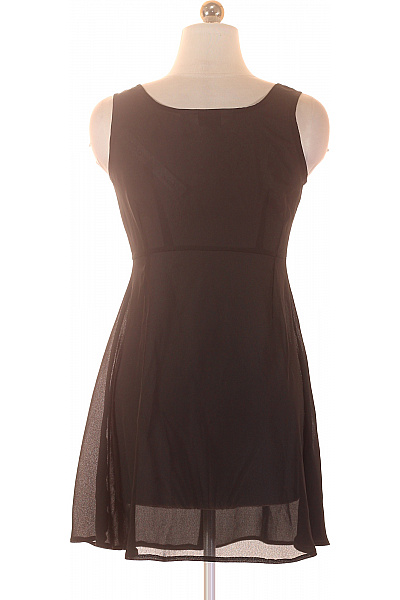 Topshop Černé šaty bez rukávů průsvitné elegantní Velikost 10 | Topshop | obrázek 3
