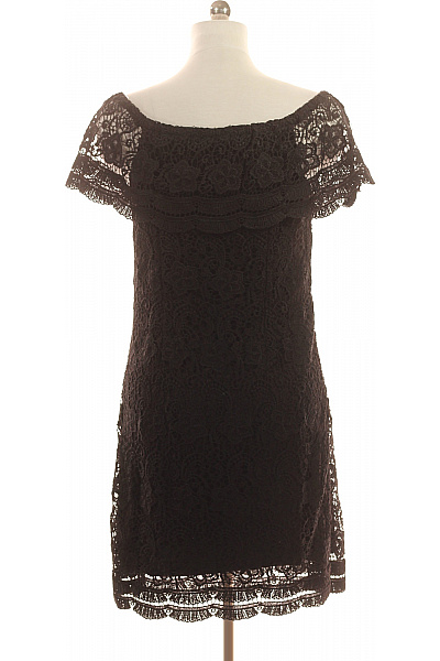 ONLY krajkové šaty s odhalenými rameny krátké černé elegantní Vel. 42 | ONLY | obrázek 2