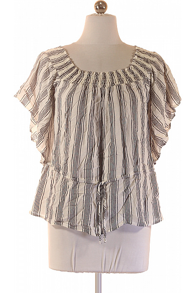 Abercrombie&Fitch Dámská halenka s krátkým rukávem a vázačkou pruhovaná Vel. S | Abercrombie&Fitch | obrázek 2