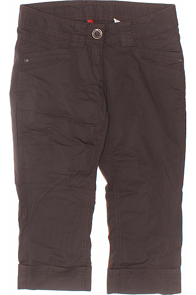 s.OLIVER Dámské bavlněné kraťasy pod kolena volnočasové s kapsami hnědé Vel. 32 | s.OLIVER | obrázek 2