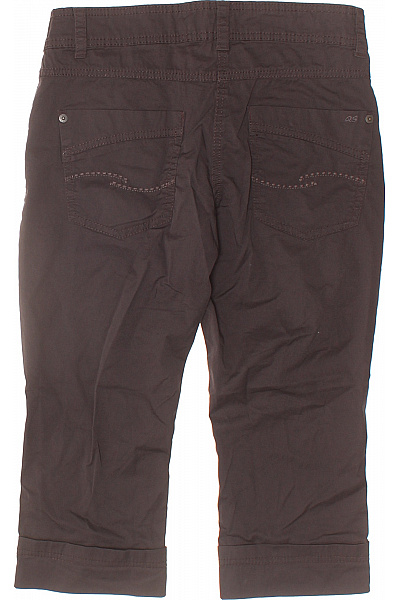 s.OLIVER Dámské bavlněné kraťasy pod kolena volnočasové s kapsami hnědé Vel. 32 | s.OLIVER | obrázek 3