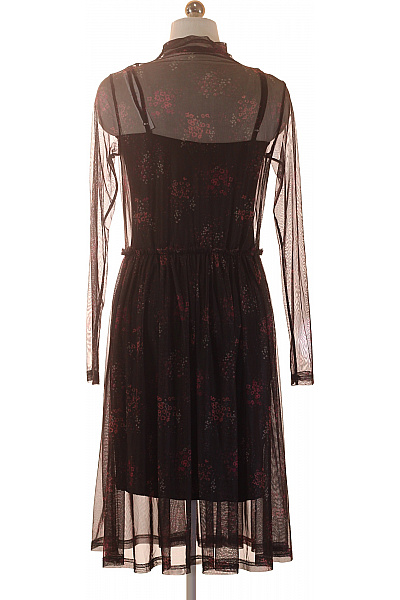 Gestuz dámské šaty s dlouhým rukávem květované černé tylové Velikost XS | Gestuz | obrázek 2