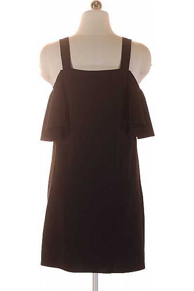 MANGO černé šaty na ramínka s odhalenými rameny volnočasové letní Velikost S | MANGO | obrázek 3