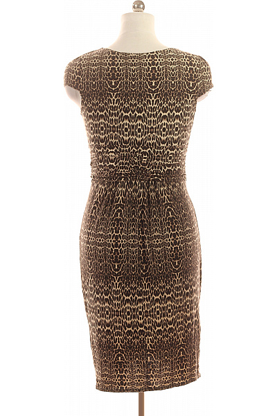 Dorothy Perkins šaty s krátkým rukávem zvířecí vzor hnědé elegantní midi Velikost 42 | Dorothy Perkins | obrázek 3