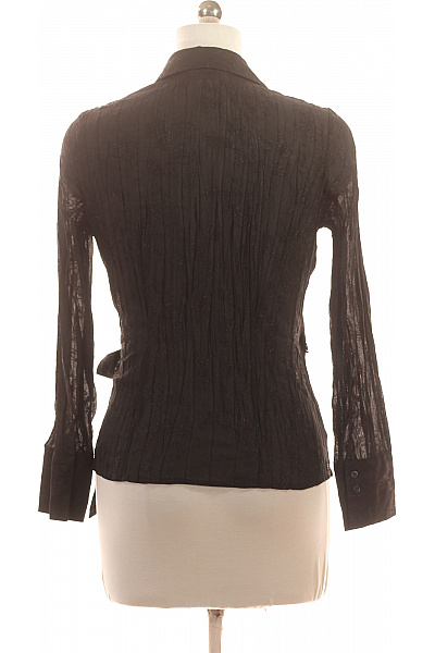 Marks & Spencer Dámská halenka zavinovací s dlouhým rukávem a mašlí elegantní černé Velikost EU L | Marks & Spencer | obrázek 3