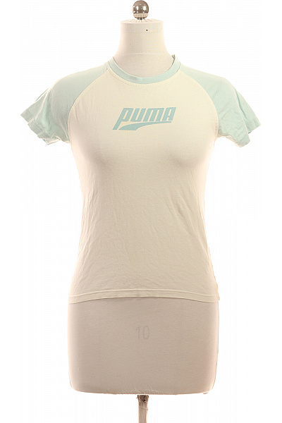 Puma Dámské Tričko S Krátkým Rukávem A Potiskem Velikost 40