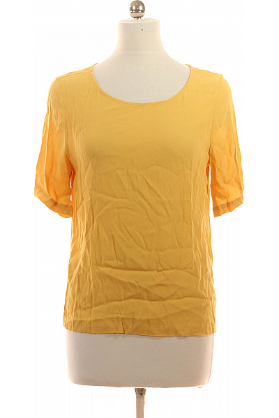 minimum Dámská halenka žlutá krátký rukáv viskóza Velikost EU 38 | minimum | obrázek 2